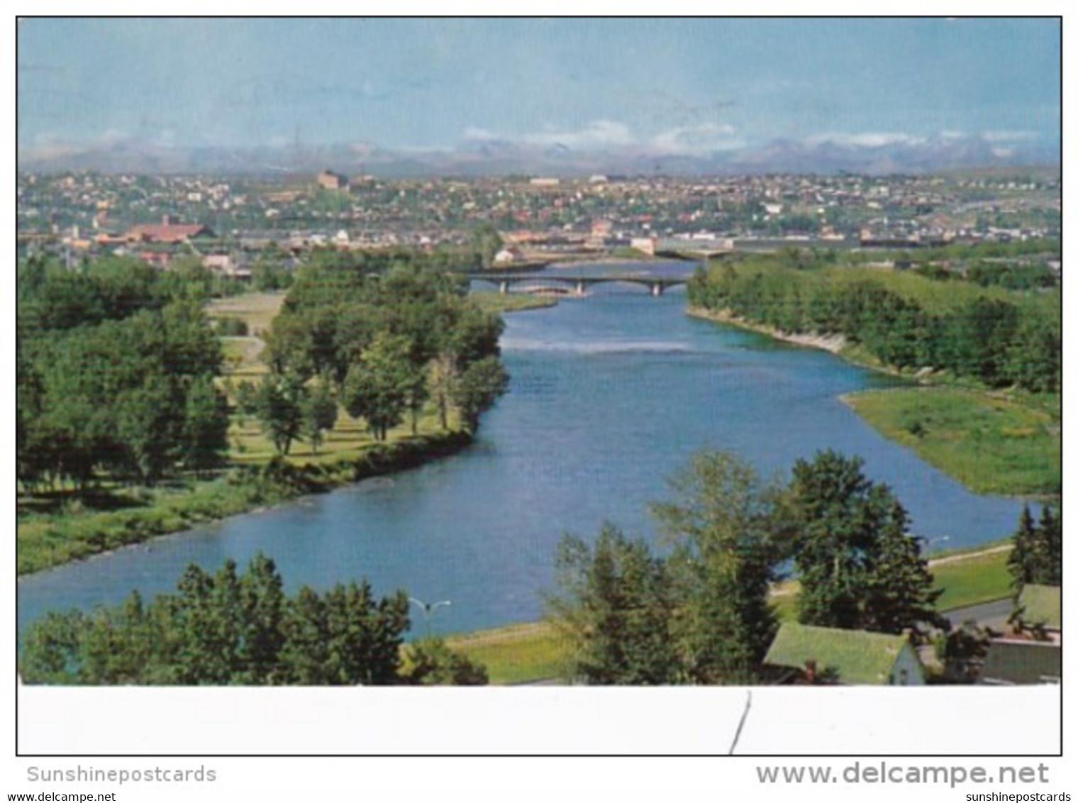 Canada Calgary Showing Bow River 1966 - Calgary