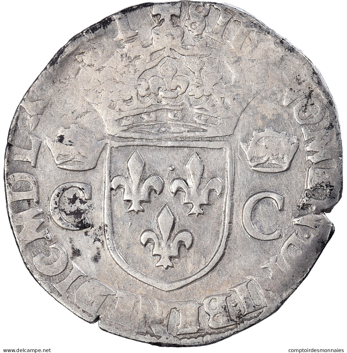 Monnaie, France, Charles IX, Teston, 1564, Nantes, TB+, Argent - 1560-1574 Charles IX