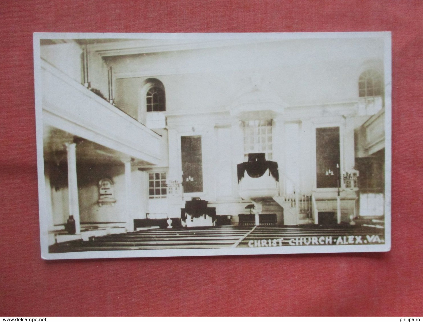 RPPC.  Interior Christ Church.  Alexandria   Virginia > Alexandria    .   Ref 5577 - Alexandria