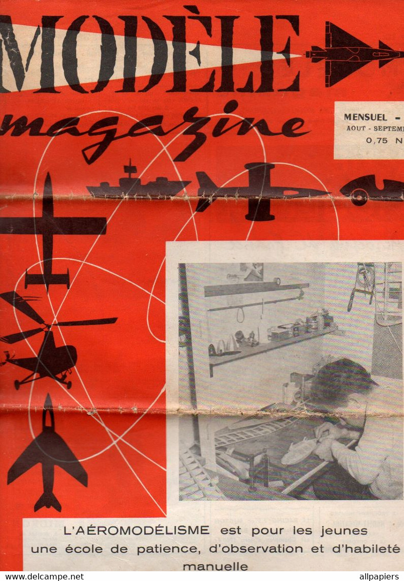 Modèle Magazine N°122 Un Nordique De M. Cheurlot - Construisons Des Modèles D'avions à Réaction Volants 1960 - Literatuur & DVD