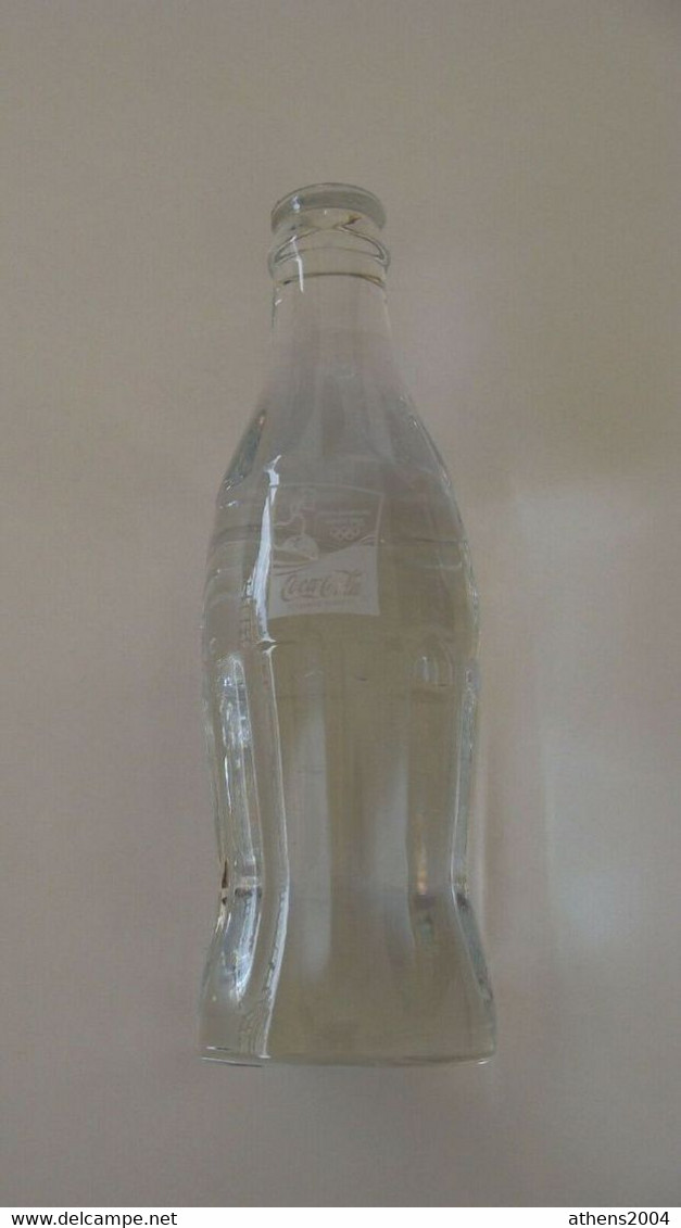 Athens 2004 Olympic Games - Crystal Bottle Of Coca Cola Torch Relay, L.E. - Bekleidung, Souvenirs Und Sonstige