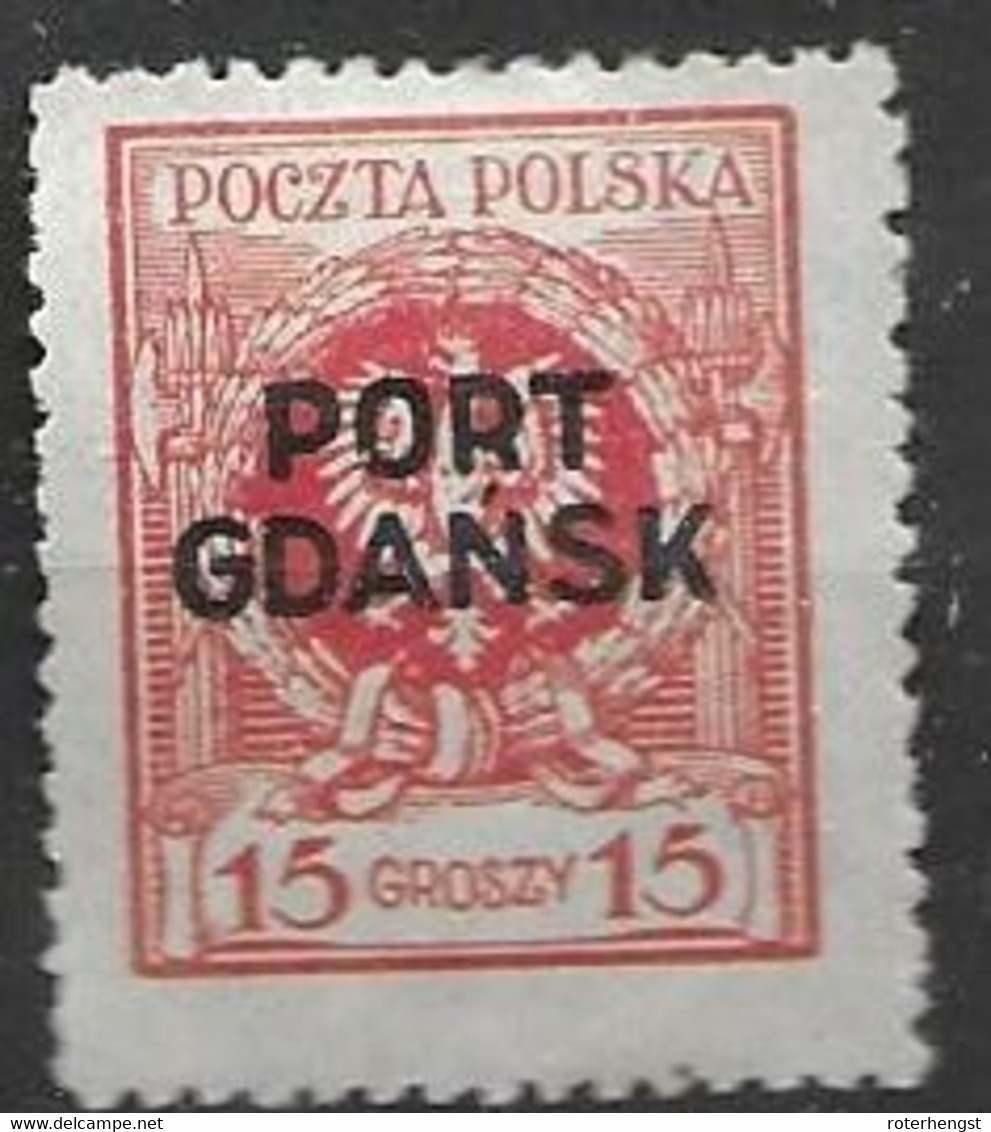 Poland Port Gdansk Mint Hinged * 1925 (200 Euros) - Occupazioni