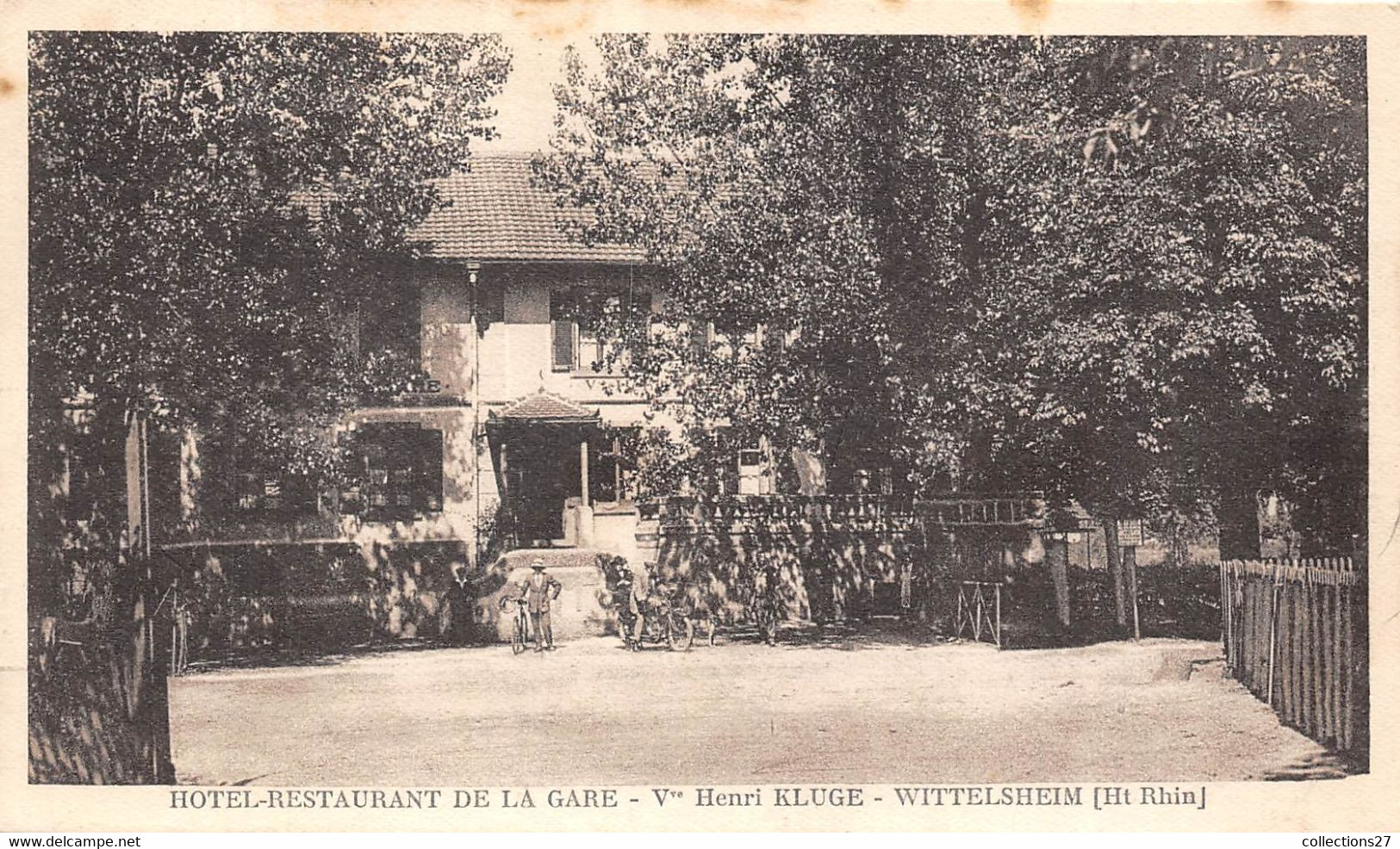 68-WITTELSHEIM- HÔTEL RESTAURANT DE LA GARE Vve HENRI KLUGE - Other & Unclassified