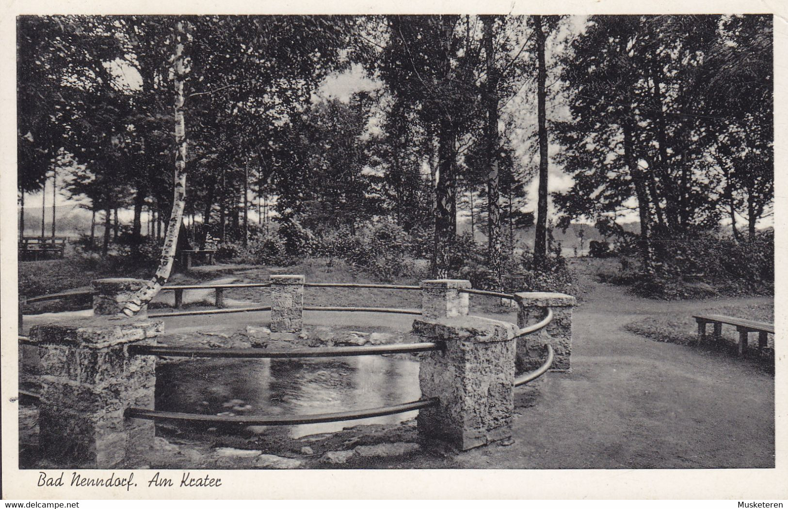 Deutsche Post PPC Bad Nenndorf. Am Krater Sonderstempel BAD NENNDORF 1951 HOLSTEBRO Denmark (2 Scans) - Bad Nenndorf