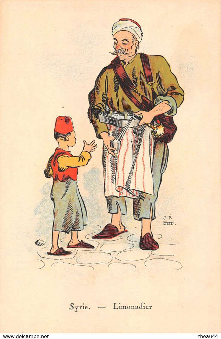 ¤¤   -   SYRIE   -  Illustrateur " J.P. GOD "  -   Le Limonadier    -   Petits Métiers     -   ¤¤ - Syrie