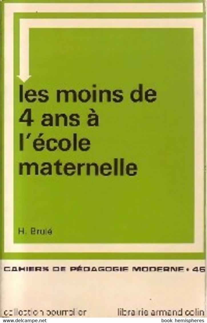 Les Moins De 4 Ans à L'école Maternelle De Claude Brulé (1971) - 0-6 Jahre