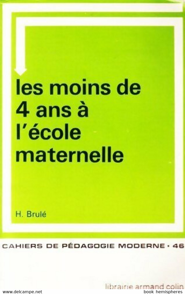 Les Moins De 4 Ans à L'école Maternelle De Claude Brulé (1977) - 0-6 Jahre