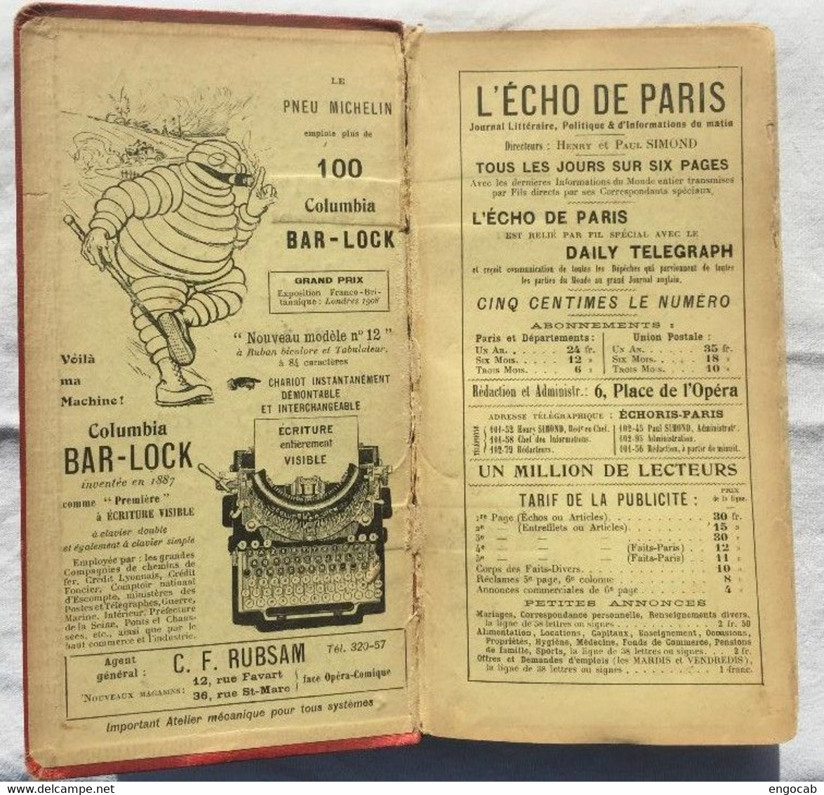 Guide Michelin 1909 B - Michelin (guide)