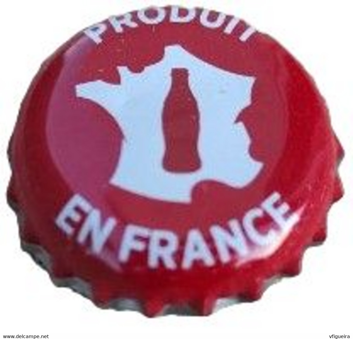 France Capsule Crown Cap Coca Cola Rouge Produit En France SU - Limonade