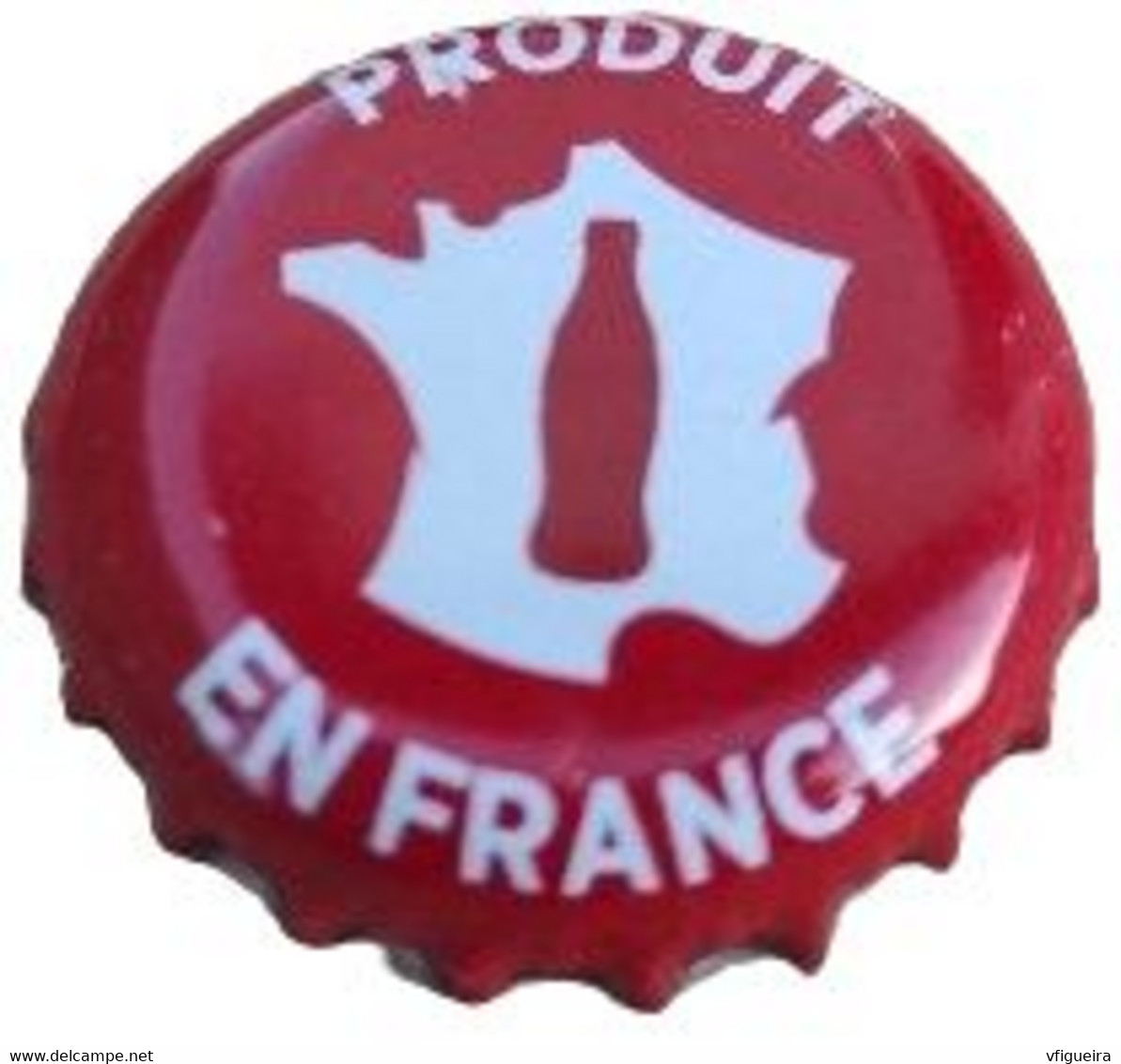 France Capsule Crown Cap Coca Cola Rouge Produit En France SU - Soda