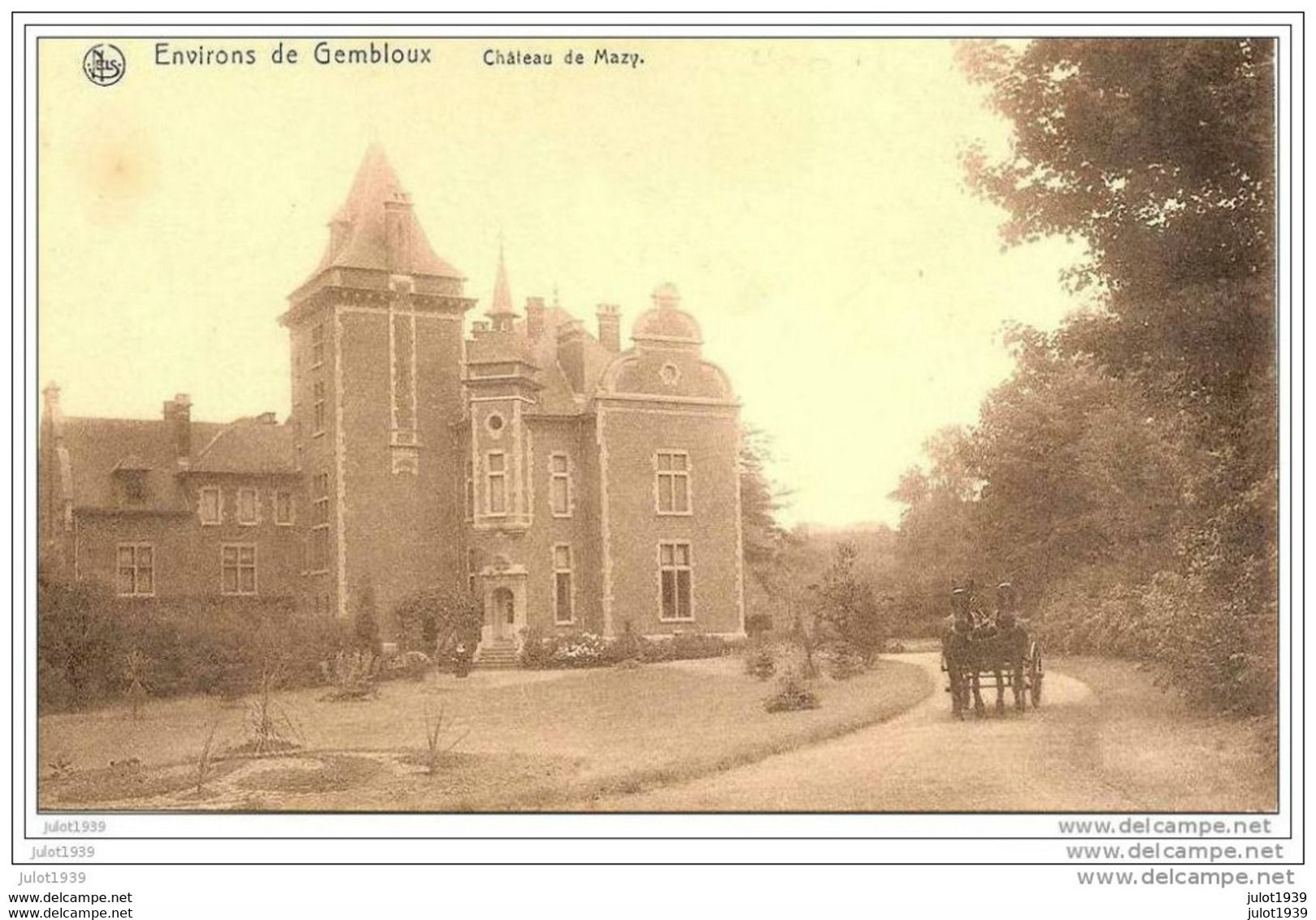 MAZY ..-- GEMBLOUX ..--  Le Château . Attelage . - Gembloux