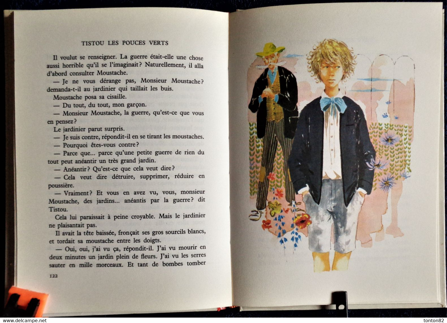 Maurice Druon -  Tistou les pouces verts - Bibliothèque Rouge et Or  n° 2.740 - ( 1972 ) .