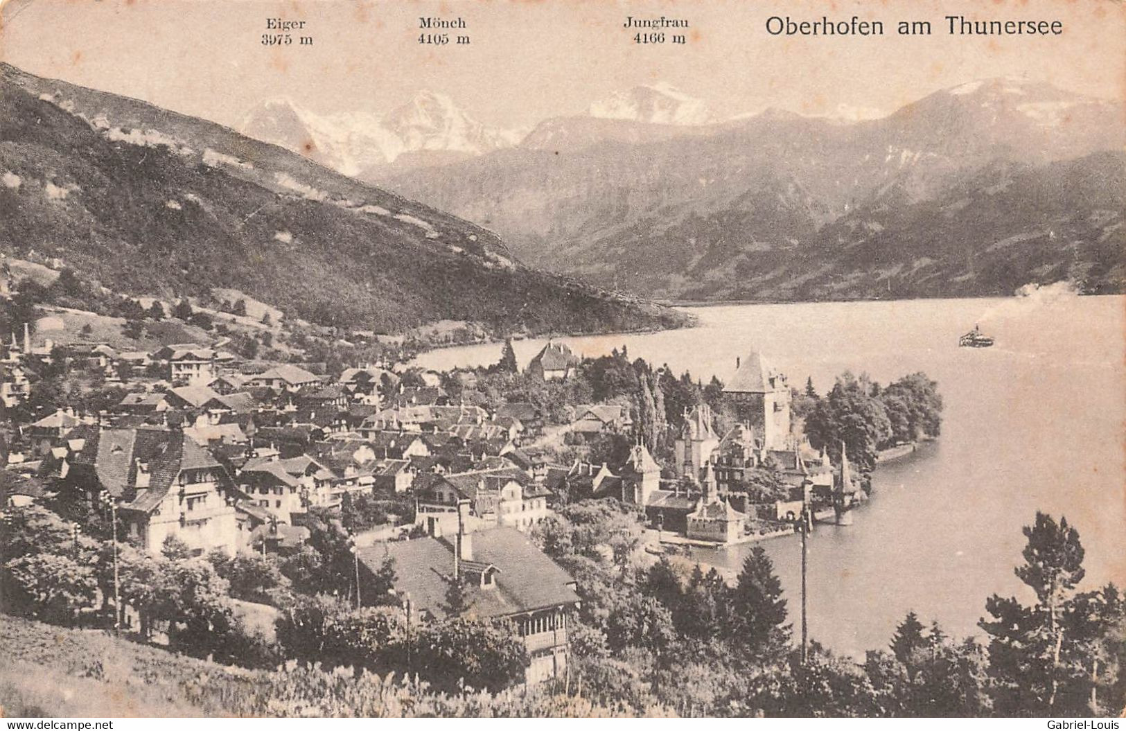 Oberhofen Am Thunersee 1919 Eiger - Oberhofen Am Thunersee