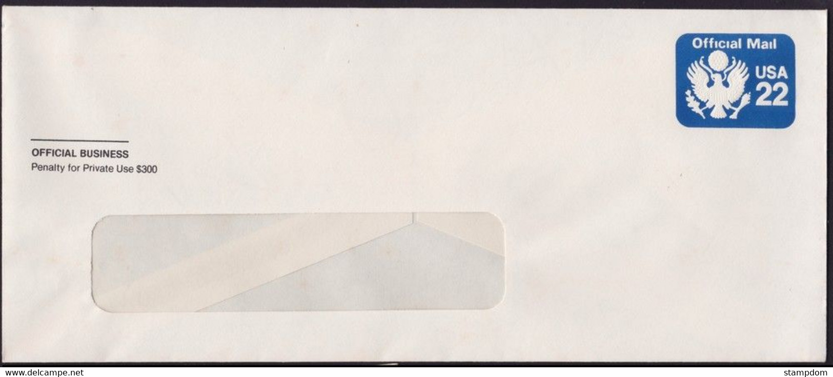 USA 22c Official Mail Window PSE Unused @D7081L - 1981-00