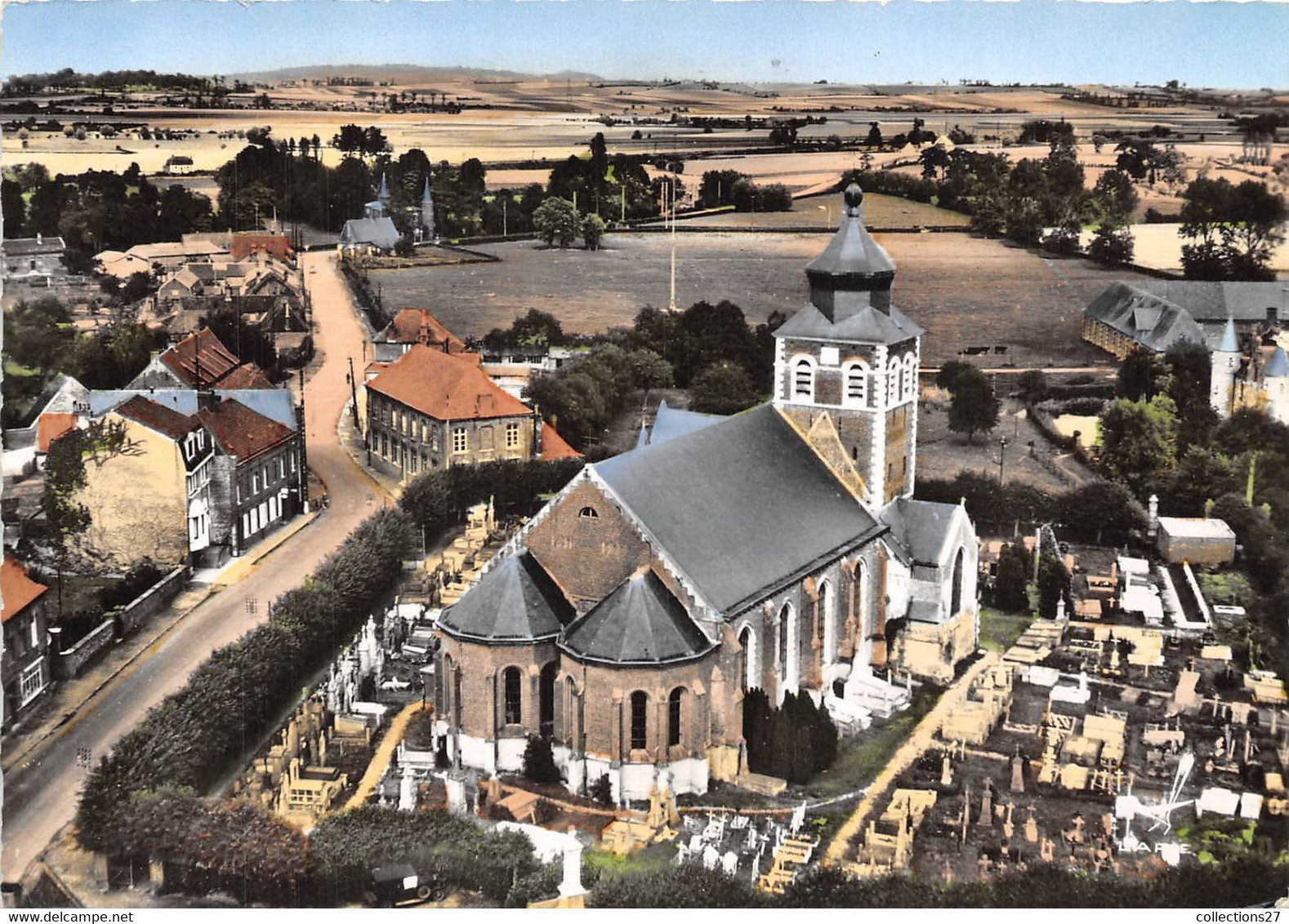 59-RENESCURE- L'EGLISE VUE DU CIEL - Autres & Non Classés