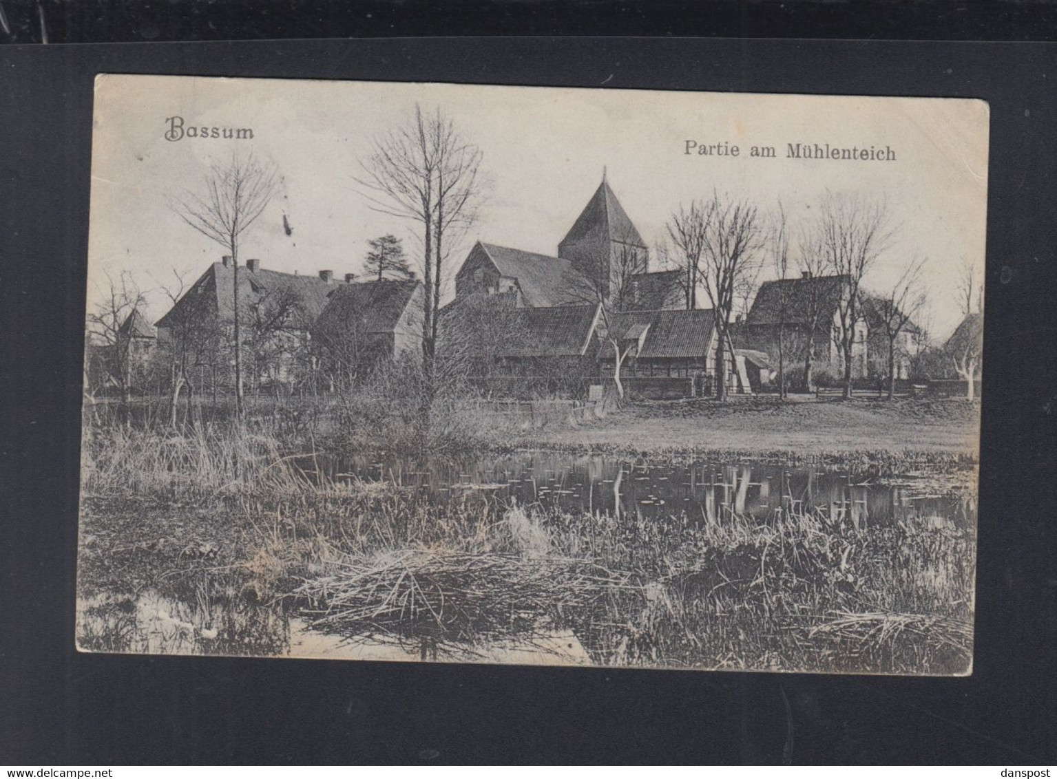 Dt. Reich AK Bassum Partie Am Mühlenteich 1911 - Diepholz