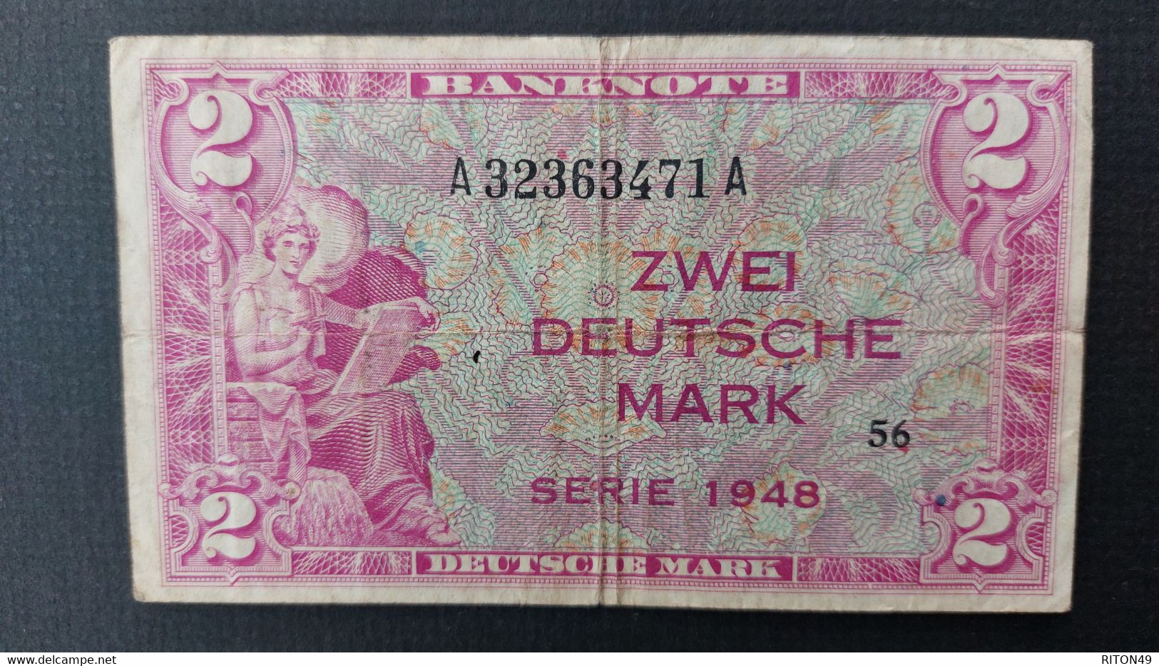 BILLET 1948 ALLEMAGNE 2 MARK - Autres & Non Classés