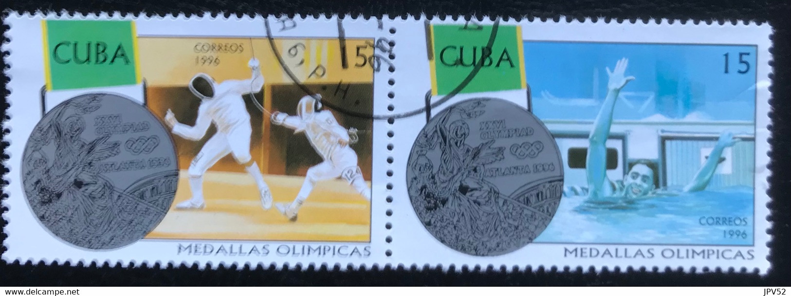 Cuba - C8/46 - (°)used - 1996 - Michel 3968#3971 - Olympische Spelen - Used Stamps