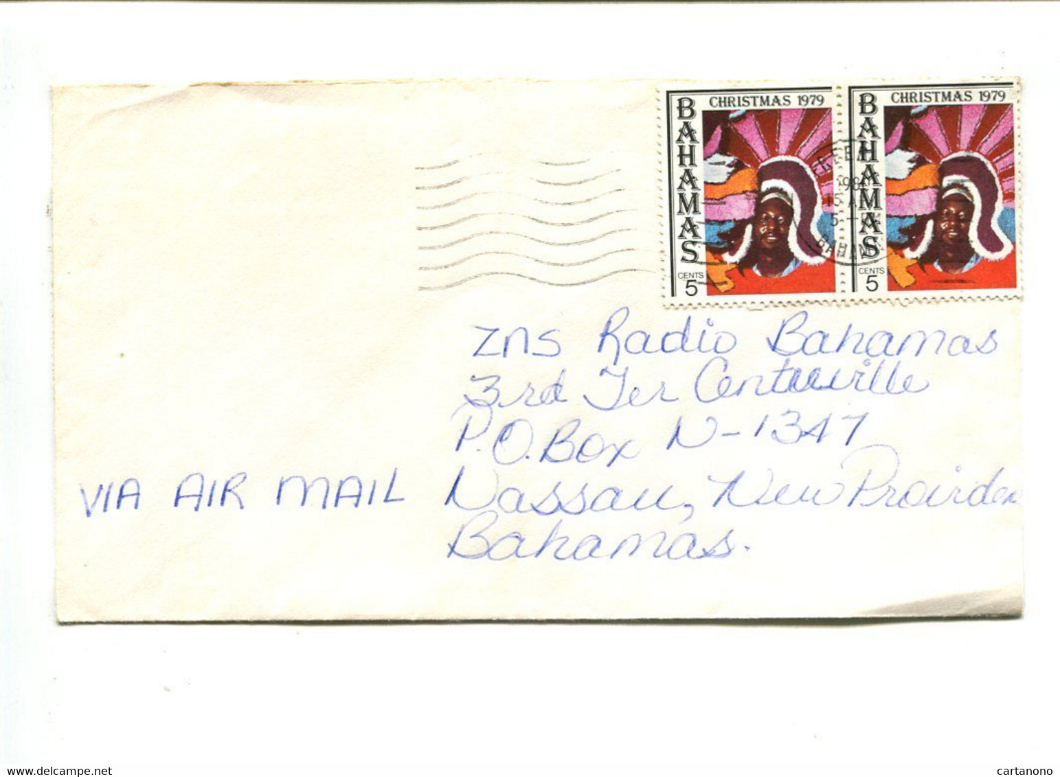 BAHAMAS - Affranchissement Sur Lettre Par Avion - Christmas 1979 - Bahamas (1973-...)