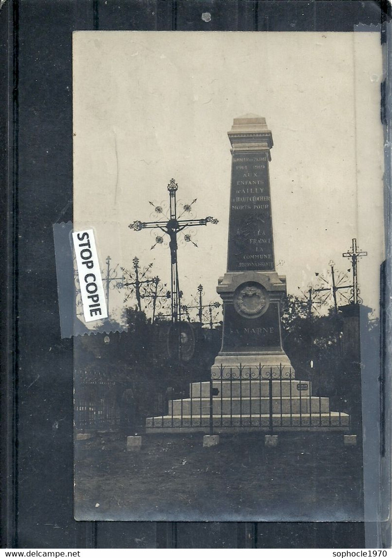 04 - 2022 - AMI3 - SOMME - 80 - AILLY LE HAUT CLOCHER 900 Hab - Carte Photo Monument Aux Morts - Photo Dumont Pont Rémy - Ailly Le Haut Clocher