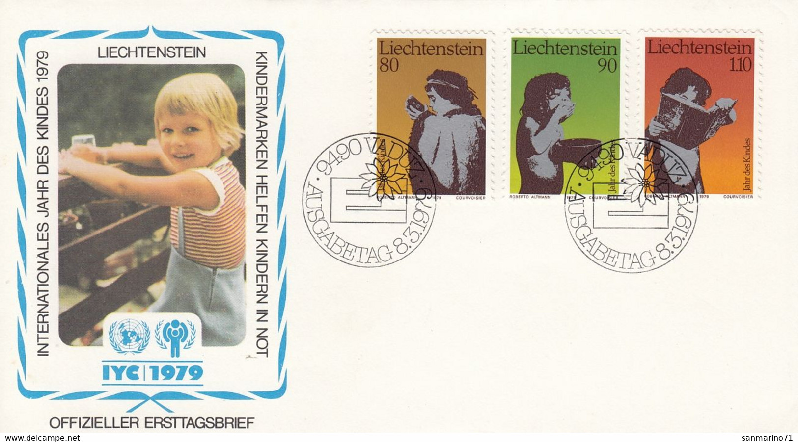 LIECHTENSTEIN FDC 725-727 - Against Starve