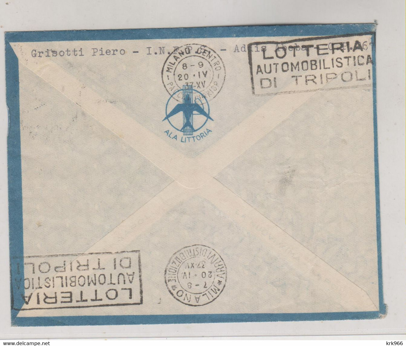ITALY ETHIOPIA 1937 Nice Airmail Cover - Ethiopie