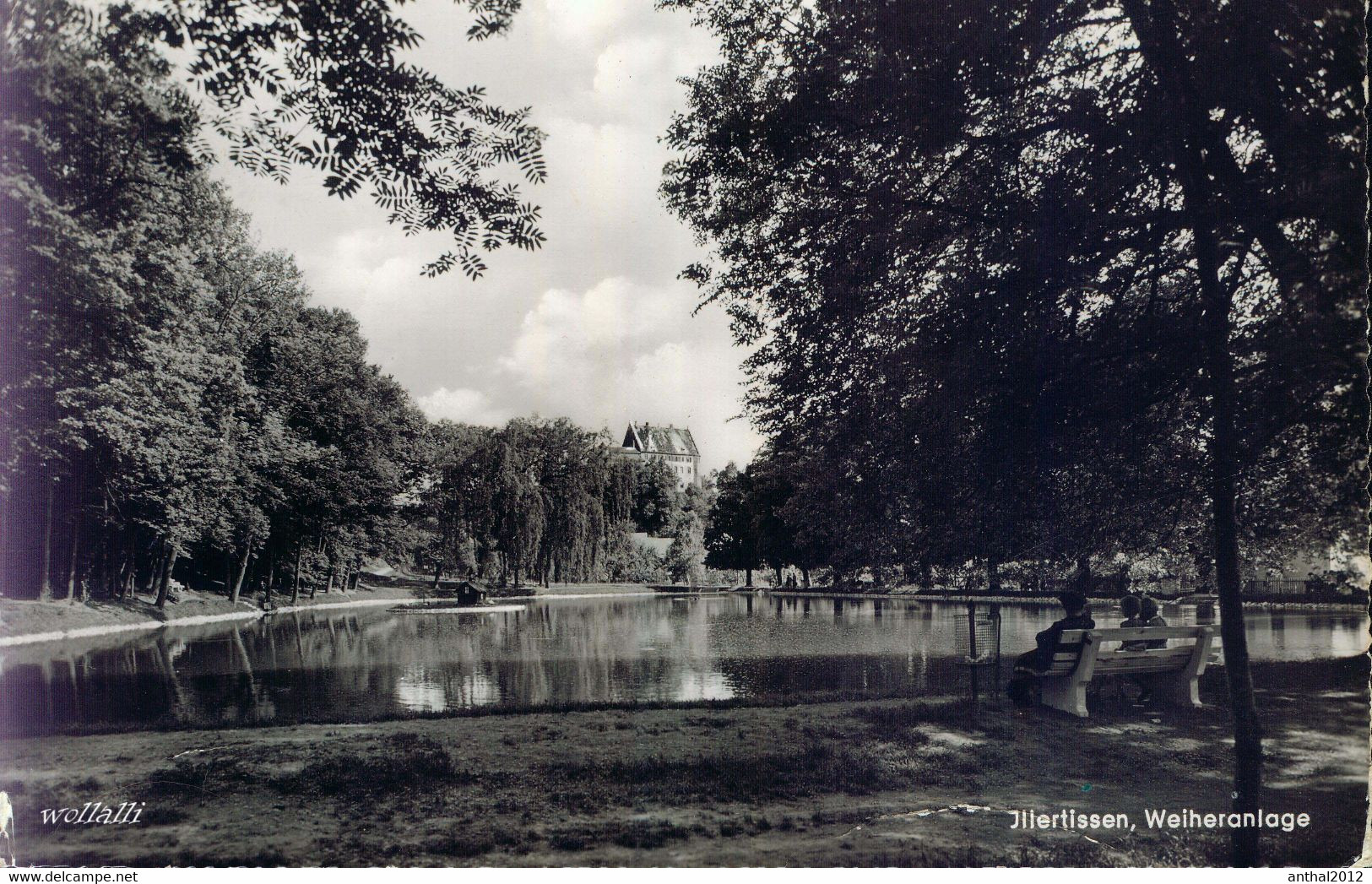 Rarität Personen Weiheranlage Vöhlinschloß Illertissen Bayern 26.6.1957 Franckh - Illertissen