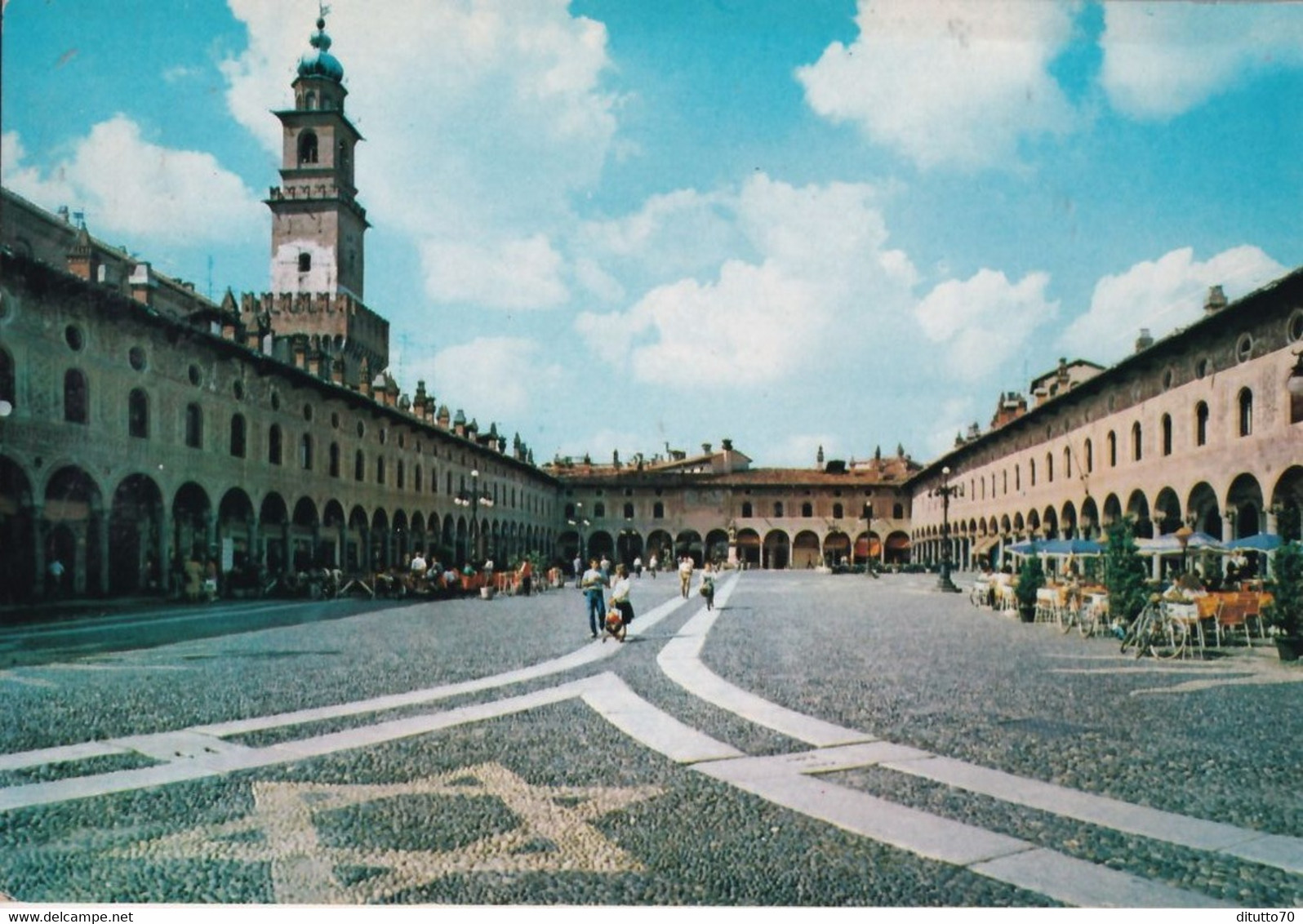 Vigevano - Pavia - Piazza Ducale - Torre Del Bramante - Formato Grande Non Viaggiata – FE390 - Vigevano