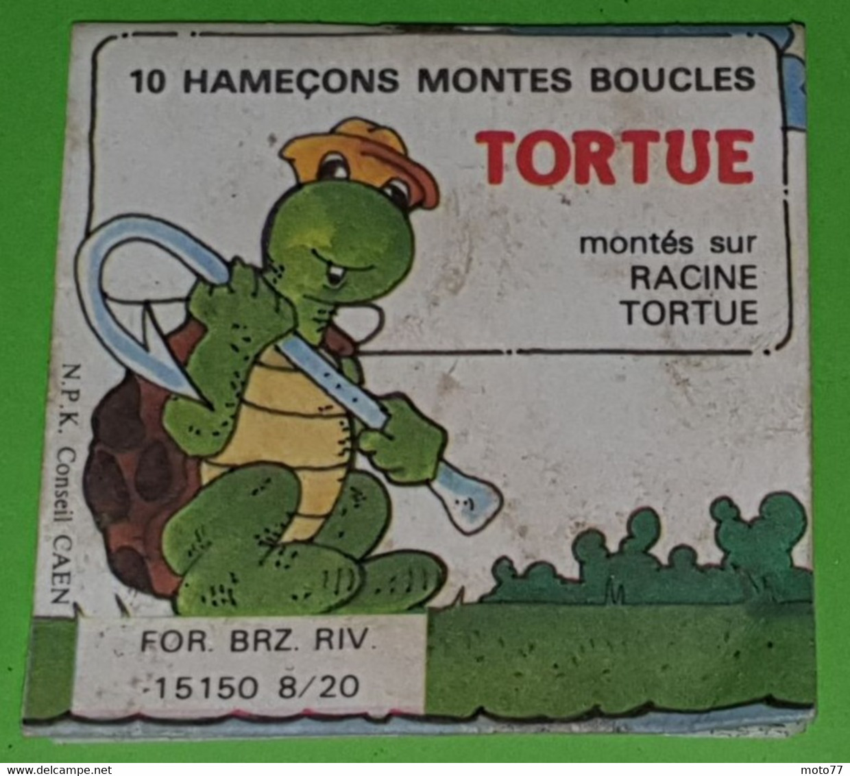 Lot 6 Anciennes LIGNE De Pêche FIL Et HAMEÇON Dans Sachets Individuels - Racine TORTUE - Environ 6.5x6.5 Cm - Vers 1950 - Pesca