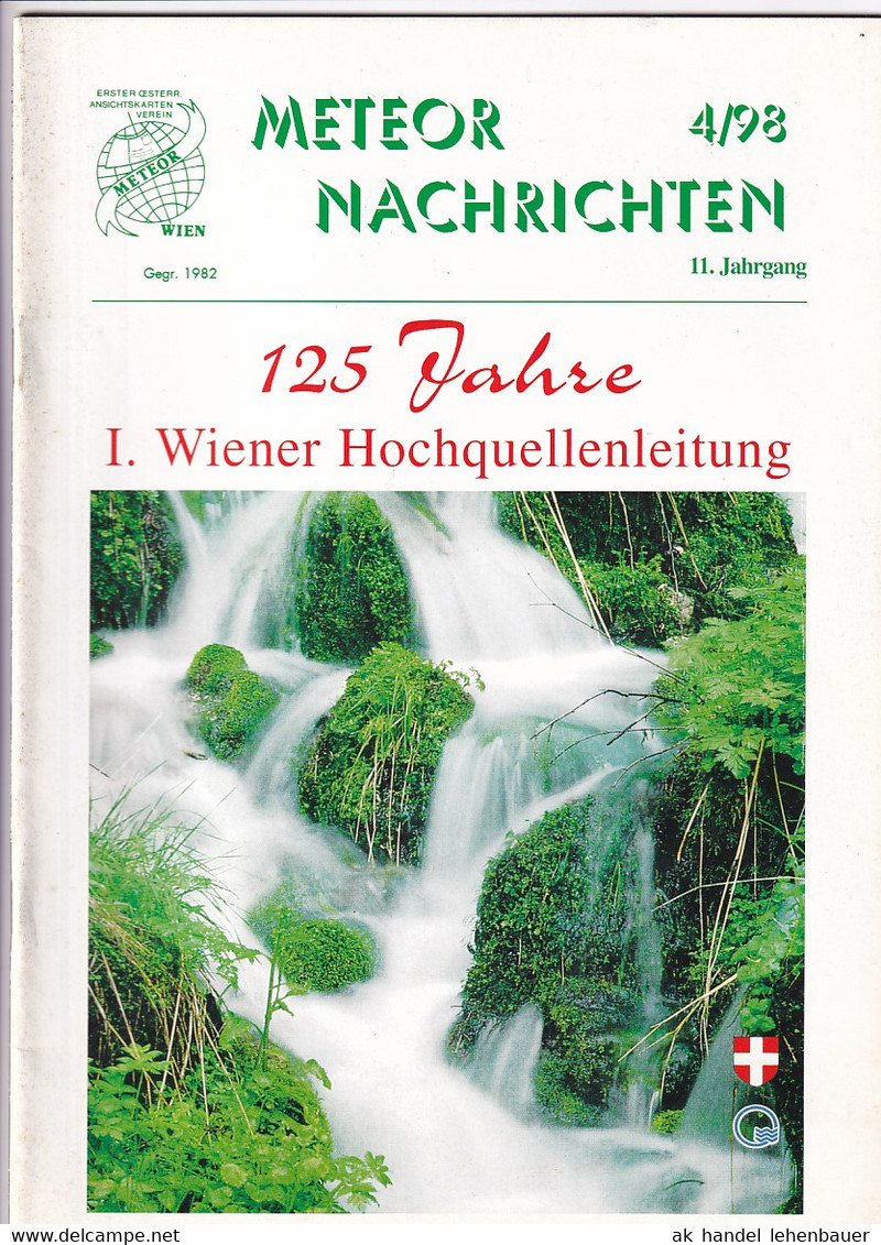 Meteor Nachrichten Wien AK Sammlerverein Jg. 11 Ausg. 4/98 1998 - Hobby & Sammeln