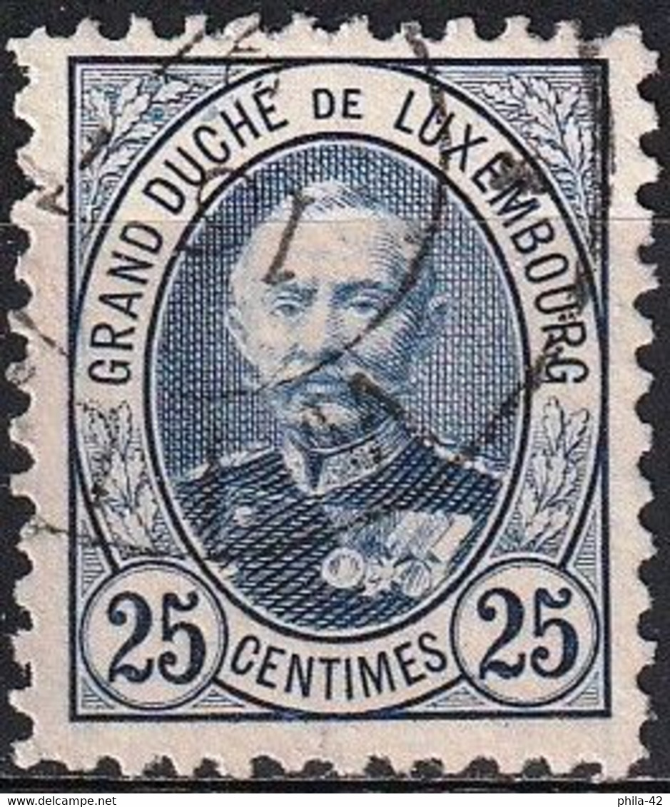 Luxembourg 1891 - Mi  60D - YT 62 ( Grand Duke Adolf ) Perf. 11 - 1891 Adolphe Front Side