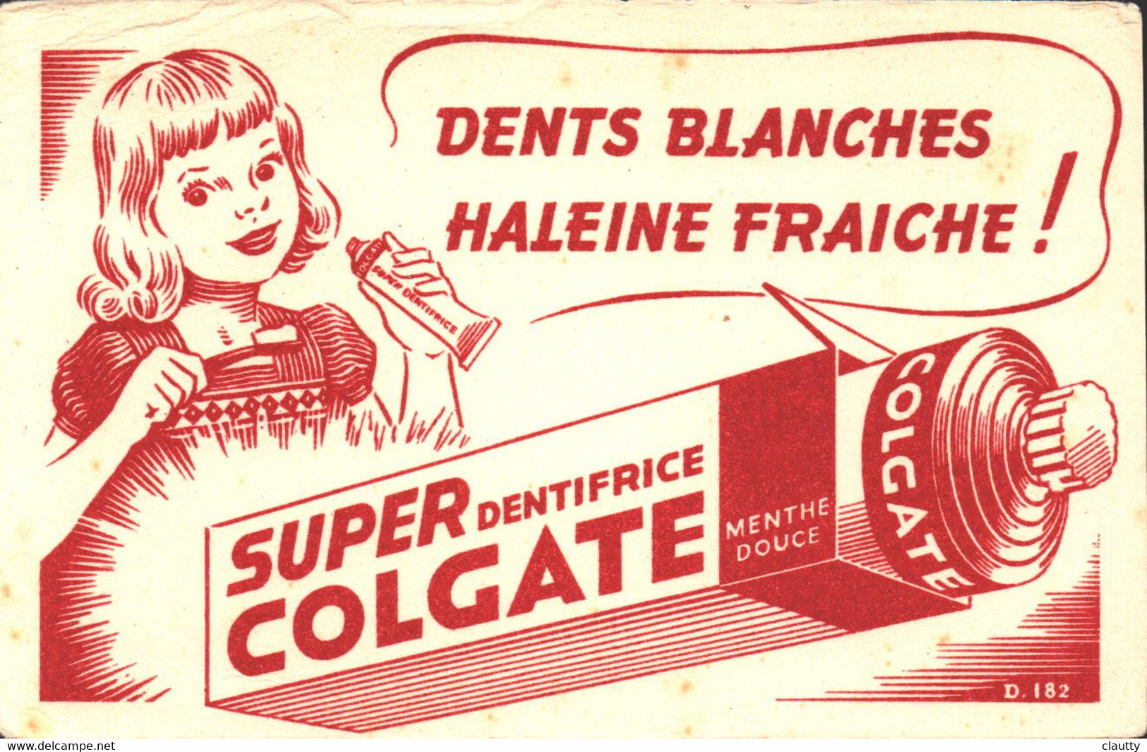 Buvard Colgate Super Dentifrice , Dents Blanches Haleine Fraiche - Parfum & Cosmetica