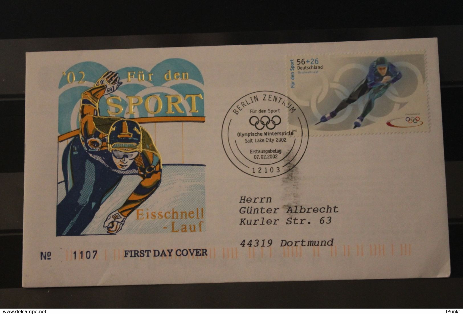 Deutschland 2002; Olympische Winterspiele 2002, MiNr. 2238, FDC - Winter 2002: Salt Lake City