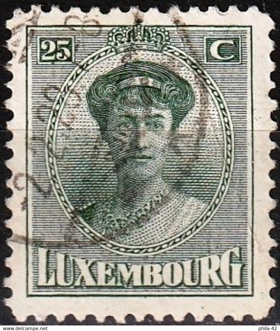 Luxembourg 1921 - Mi 128 - YT 126 ( Grand Duchess Charlotte ) - 1921-27 Charlotte Frontansicht