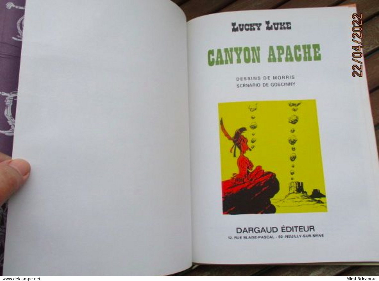 BD2009 Album CARTONNE LUCKY LUKE : CANYON APACHE Réédition De 1972 , TRES Bon état ! - Lucky Luke