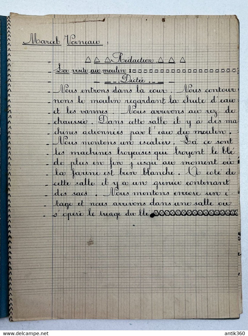 Lot Documents Sortie Scolaire Ecole Publique De Longué Jumelles Au Moulin D'Athée (53).. En 1936 1938 1941 - Other & Unclassified