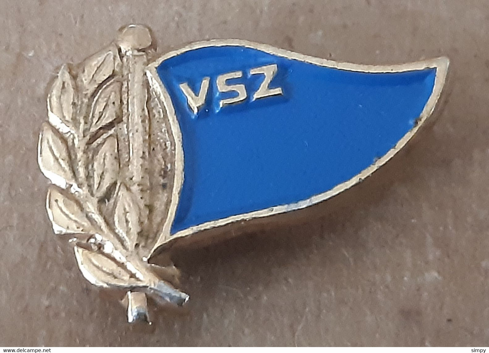 Rowing  Federation Of Zagreb VSZ Croatia Vintage Badge Pin - Rowing