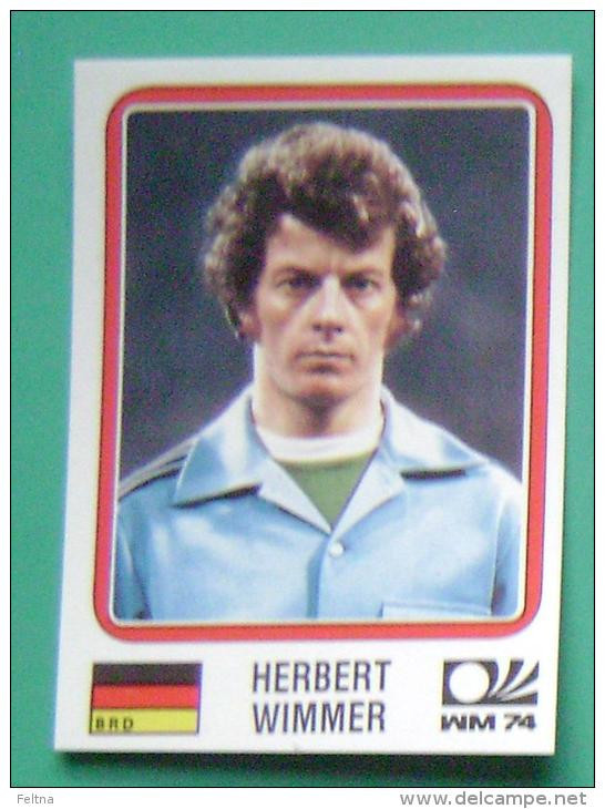 HERBERT WIMMER GERMANY 1974 #70 PANINI FIFA WORLD CUP STORY STICKER SOCCER FUSSBALL FOOTBALL - Englische Ausgabe
