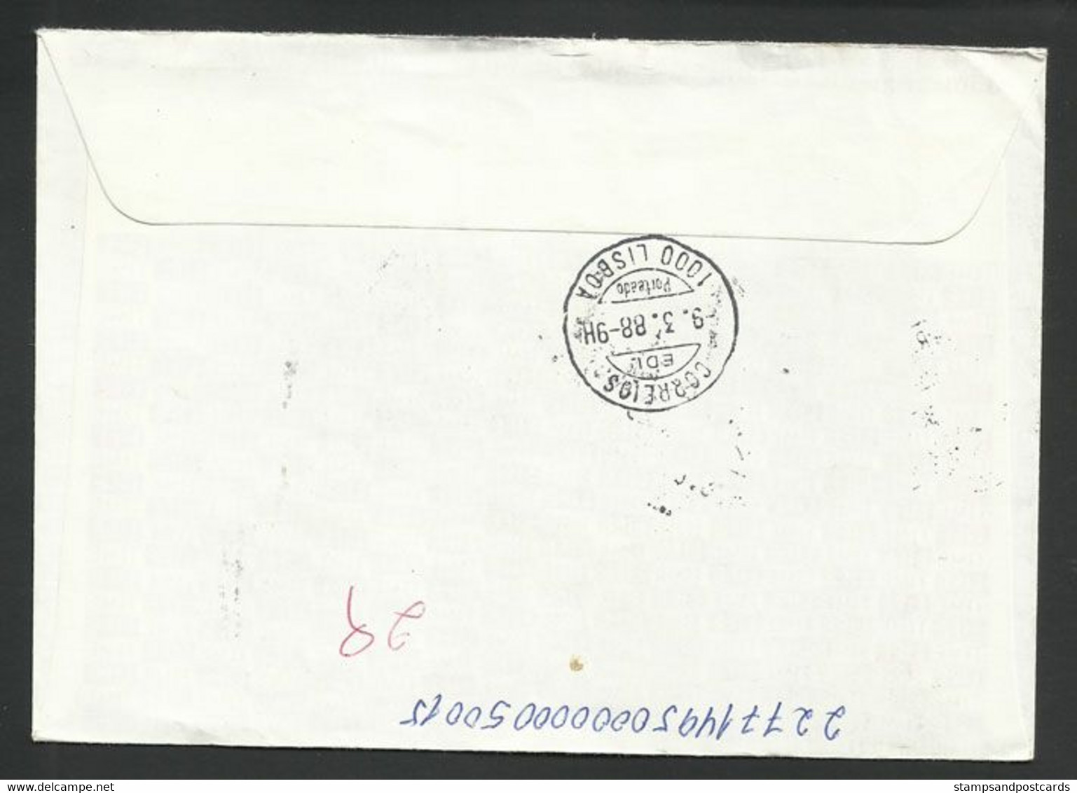 Portugal Lettre 1988 Timbre-taxe Port Dû Postage Due Cover - Lettres & Documents