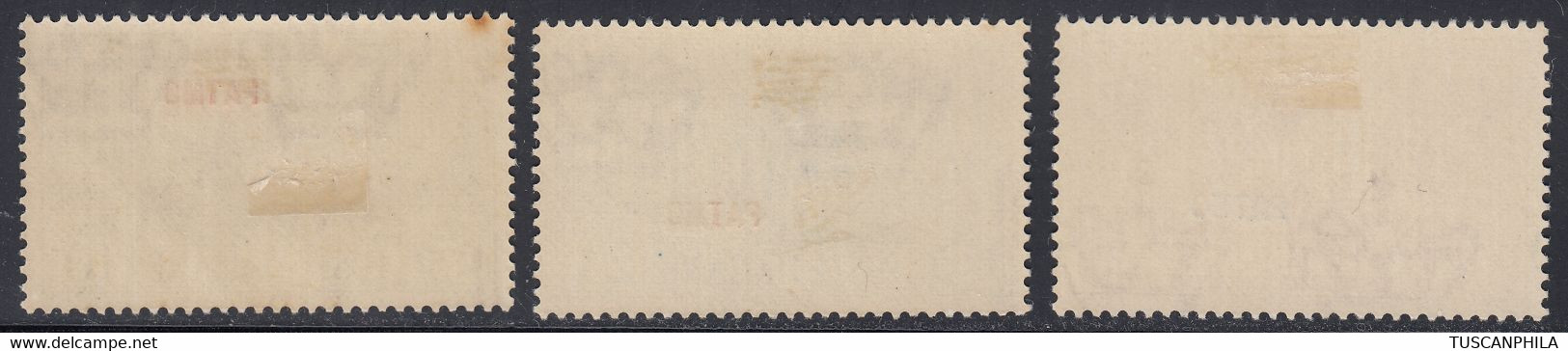 1932 3 Valori Sass. MH* Cv 126 - Egeo (Patmo)