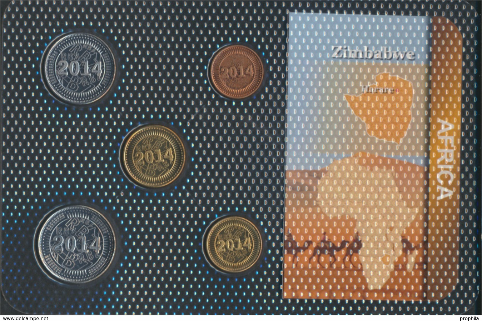 Simbabwe 2014 Stgl./unzirkuliert Kursmünzen 2014 1 Cent Bis 50 Cents (9764464 - Zimbabwe