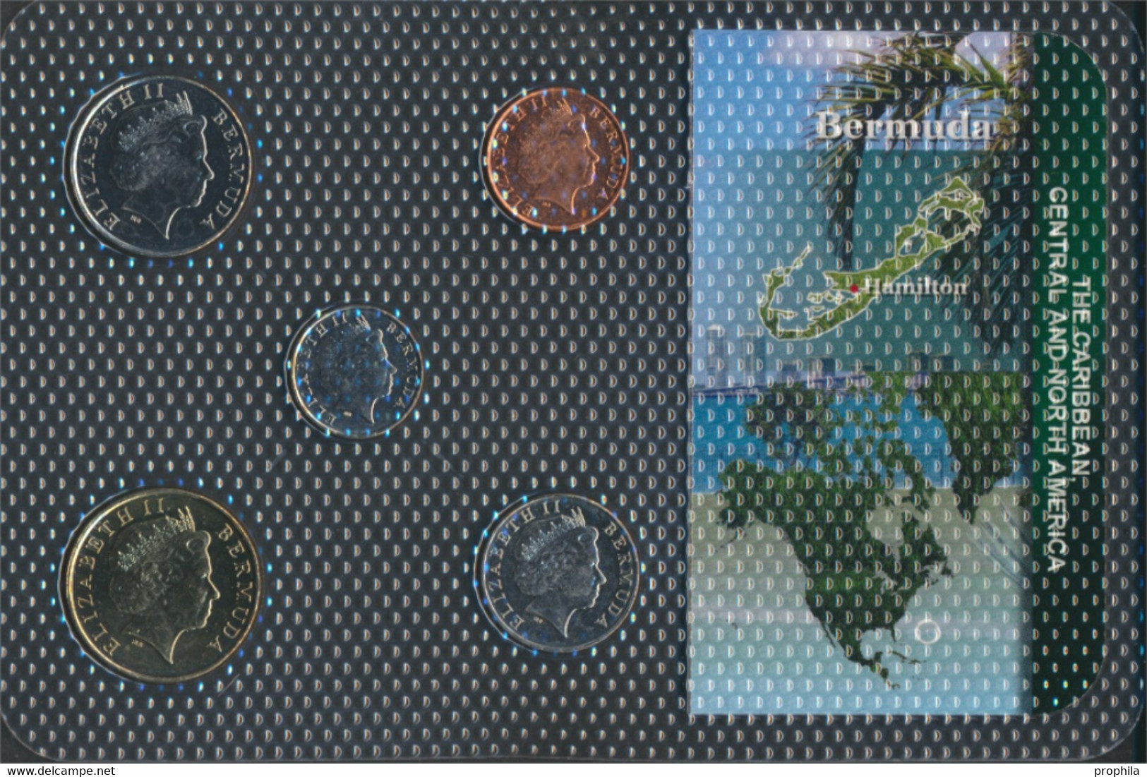 Bermuda-Inseln Stgl./unzirkuliert Kursmünzen Stgl./unzirkuliert Ab 1999 1 Cent Bis 1 Dollar (9764033 - Bermudes