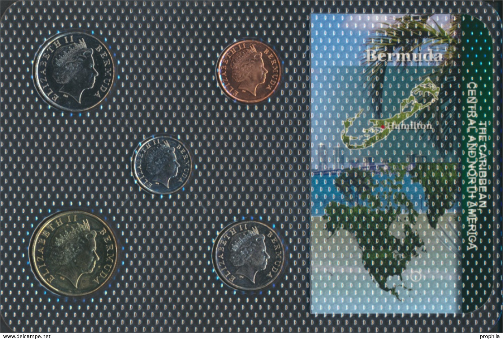 Bermuda-Inseln Stgl./unzirkuliert Kursmünzen Stgl./unzirkuliert Ab 1999 1 Cent Bis 1 Dollar (9764036 - Bermudes