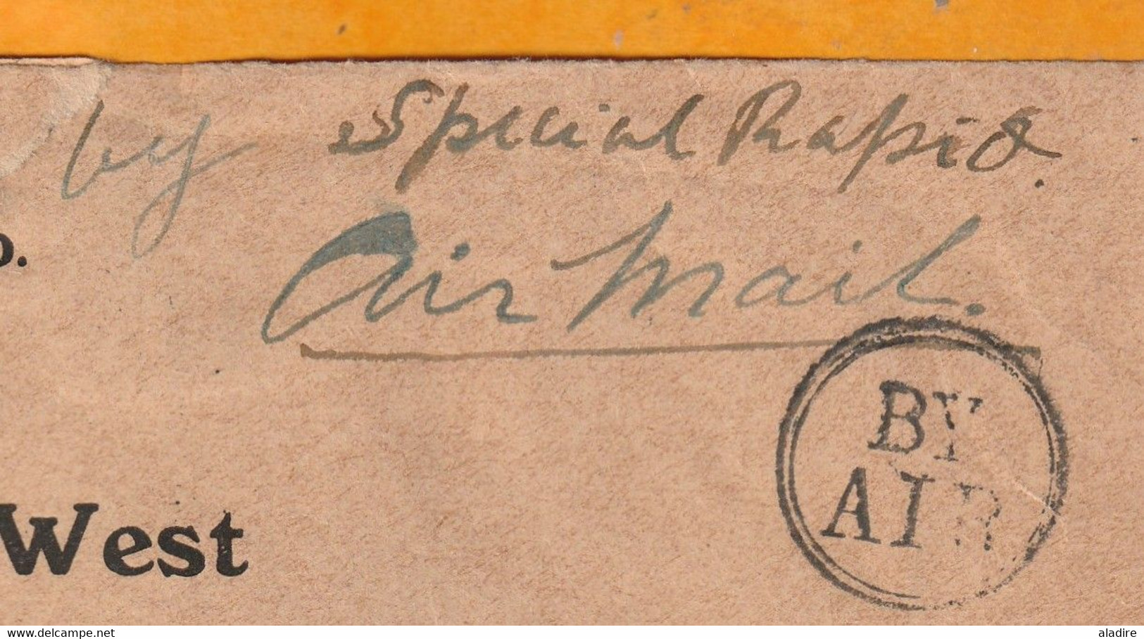 1929 - Enveloppe Par Avion Special De Karachi, Inde, GB Vers Londres, GB - 8 Anna Stamp - 1911-35 Koning George V