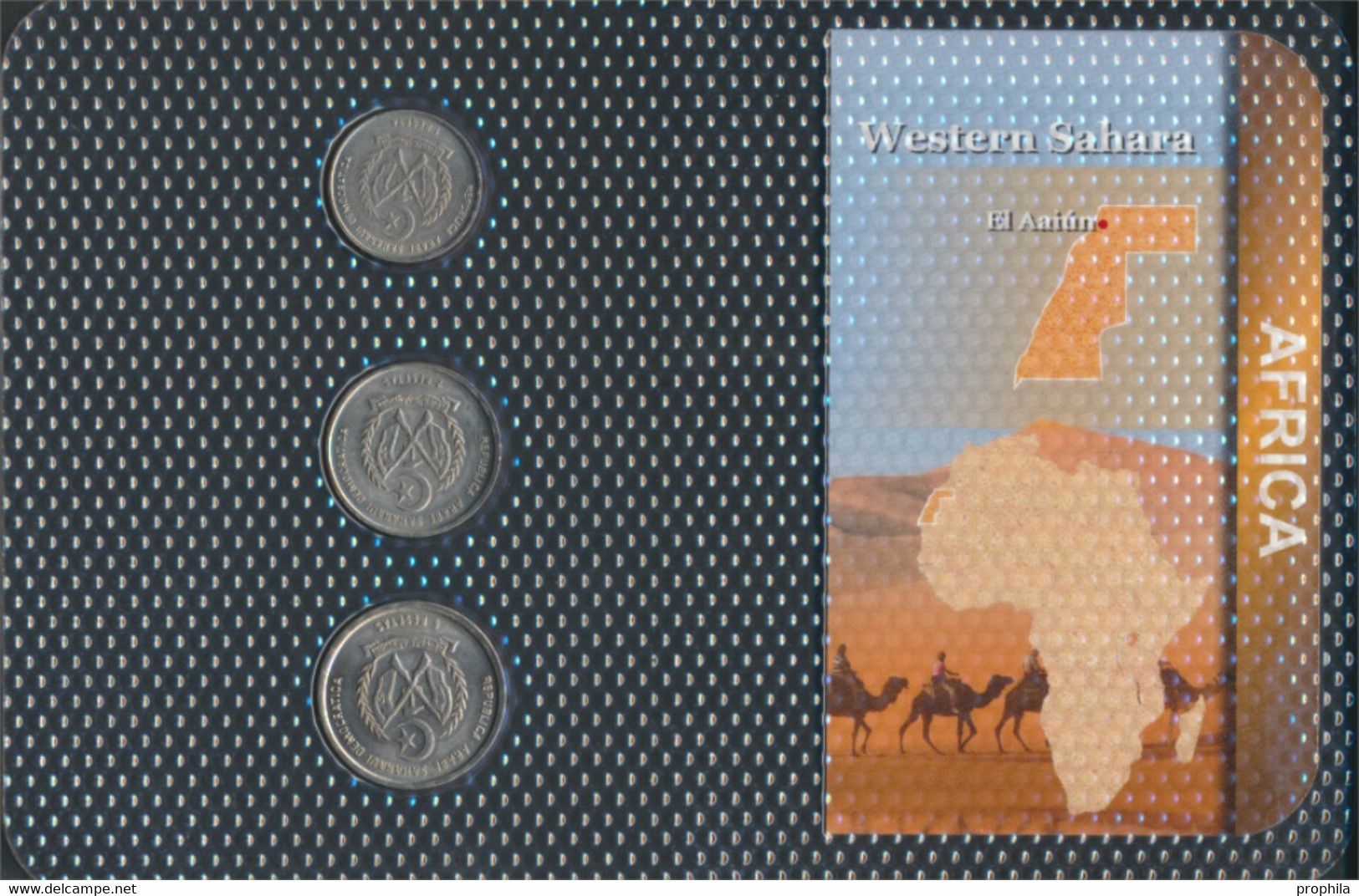 Sahara 1992 Stgl./unzirkuliert Kursmünzen 1992 1 Peseta Bis 5 Pesetas (9764595 - Ongebruikte Sets & Proefsets