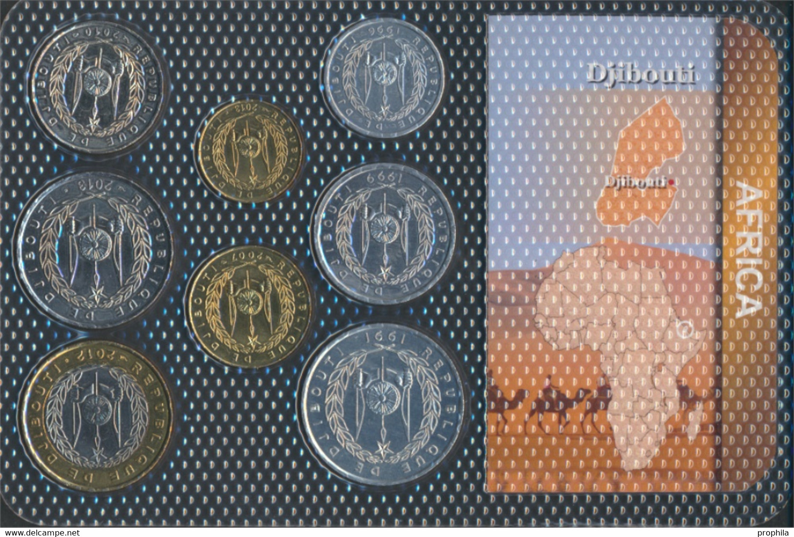Dschibuti Stgl./unzirkuliert Kursmünzen Stgl./unzirkuliert Ab 1977 1 Francs Bis 250 Francs (9764132 - Dschibuti