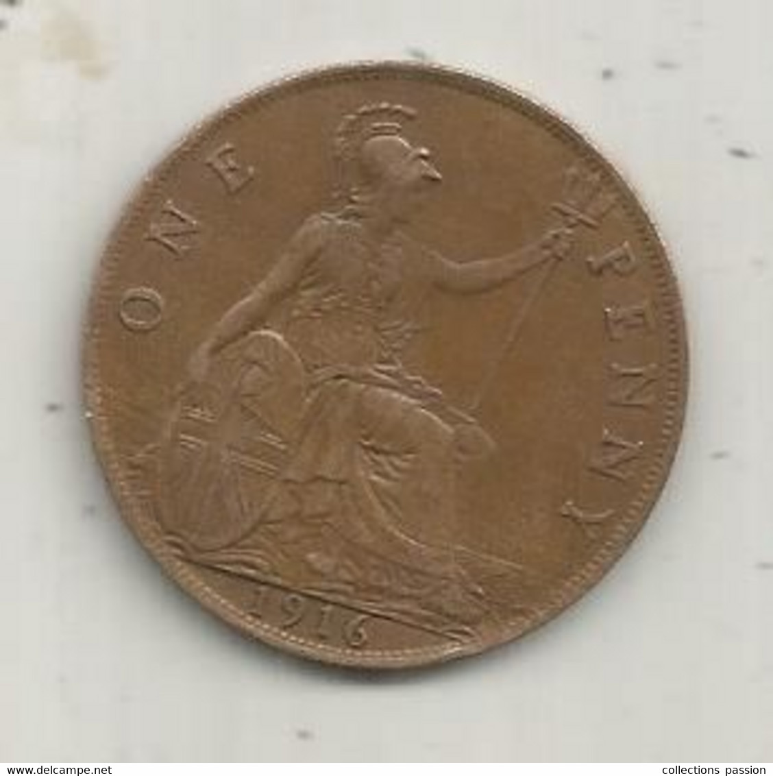 Monnaie , Grande Bretagne ,1 , One Penny , 2 Scans - Andere & Zonder Classificatie