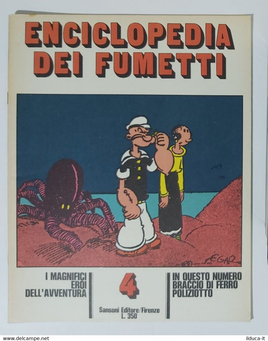 I104798 Enciclopedia Dei Fumetti N. 4 - Braccio Di Ferro Poliziotto - Sansoni - Humor