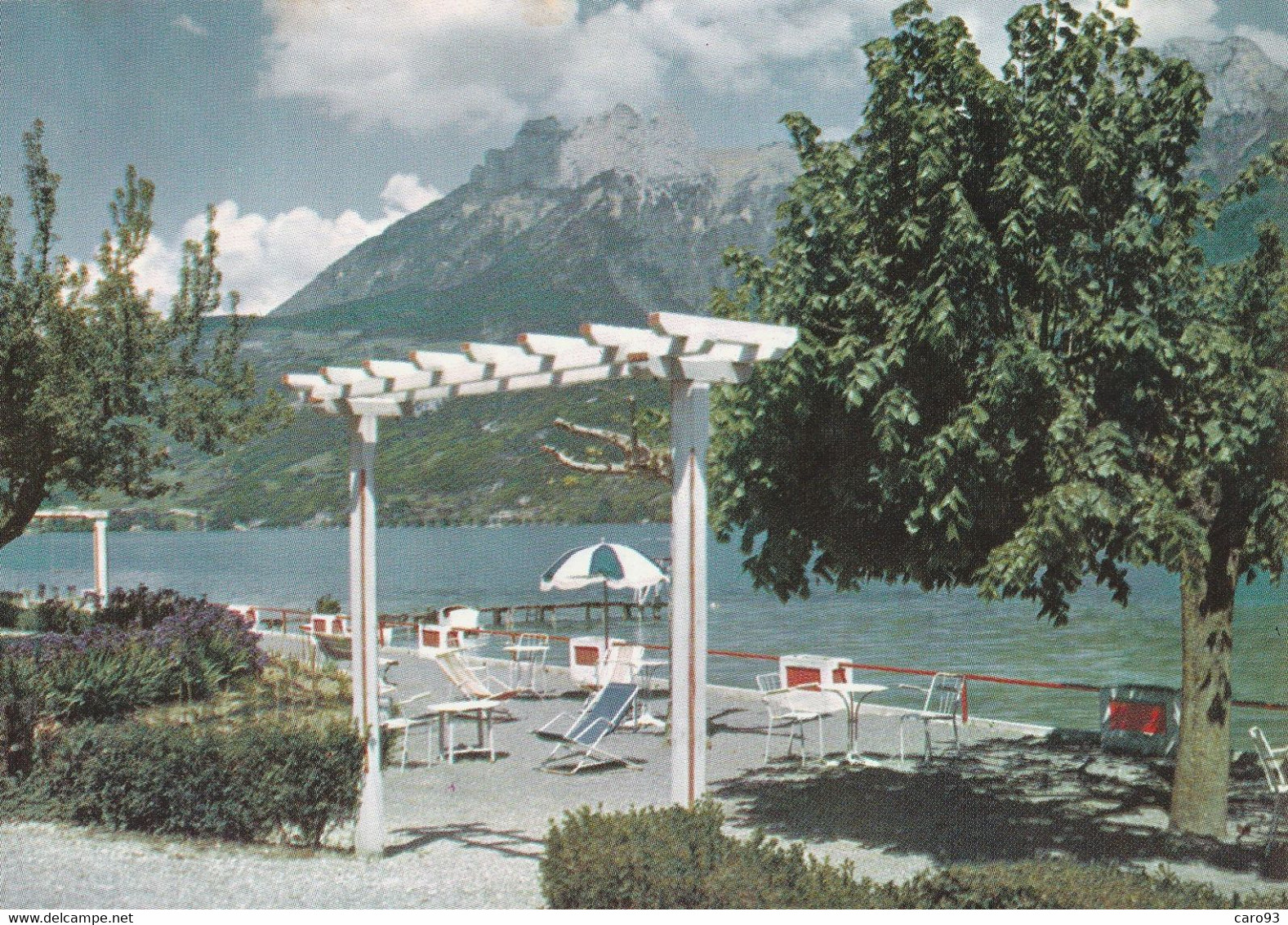 Bredannaz Doussard Lac D'Annecy Hôtel Belle Rive Plage La Terrasse Au Bord Du Lac, Les Dents De Lanfon - Doussard