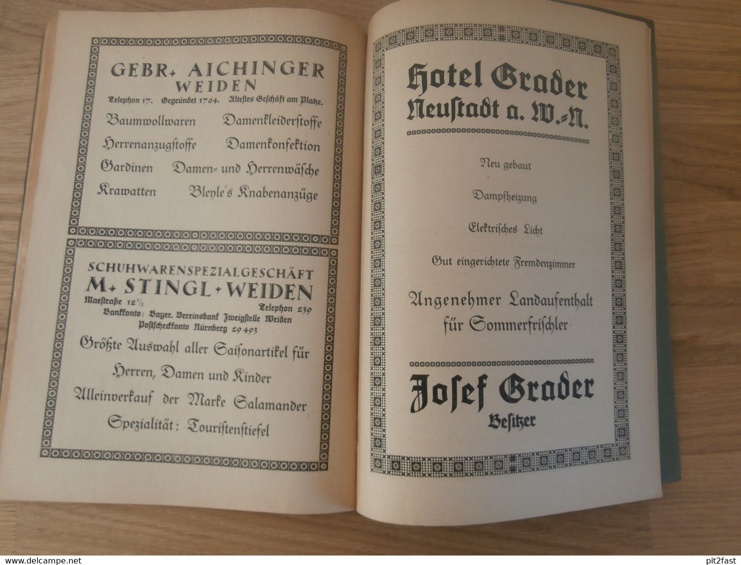 Kalender - Naabgau 1923 , Heimatpflege , Weiden , Ahnen , Ahnenforschung , Heimatkalender !!!